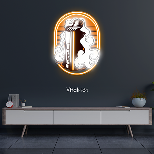 Buy Golden Perfect Vape Neon Sign