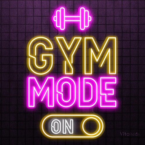 GYM mode on neon sign 2026 | Remote Control ( Vitalneon)
