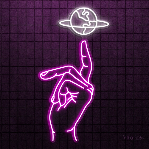 Hand of Creation Neon Sign | Artistic LED Wall Decor