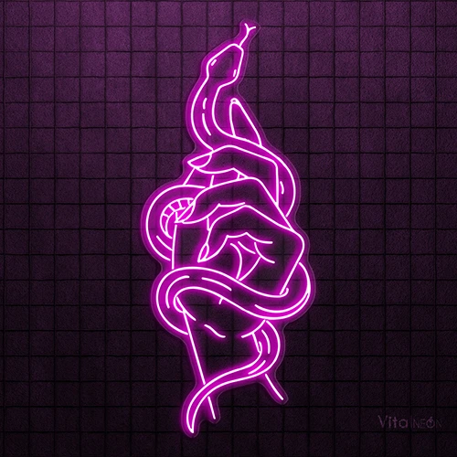 Hand of Temptation Neon Sign |  Bold LED Wall Statement