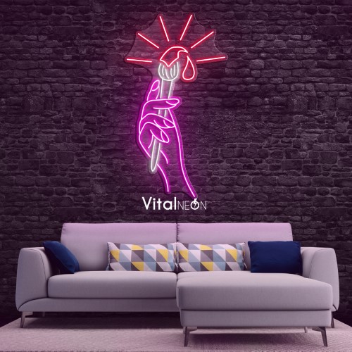 Buy Hand with Paintbrush Neon Sign