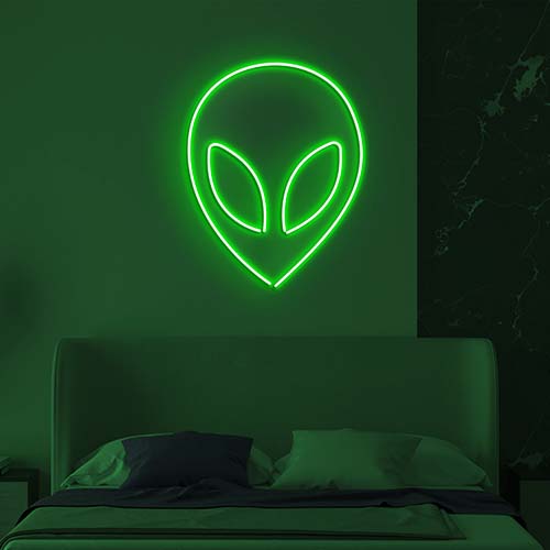 Handmade Alien Neon Sign