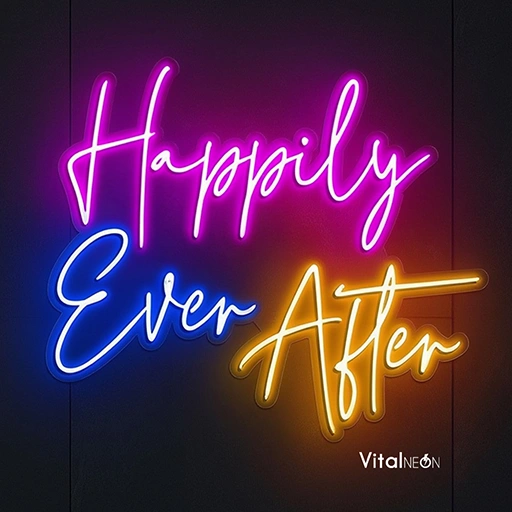 Happily Ever After Neon Sign | Wedding LED Wall Art