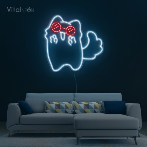 Buy Happy Cute Cat Line Art Neon Sign Buy Happy Cute Cat Line Art Neon Sign