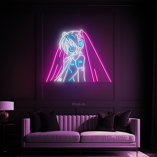 Hatsune Miku Anime Neon Sign