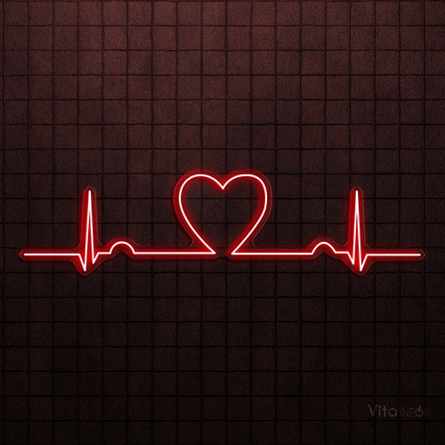 Heart Beat LED Neon Sign