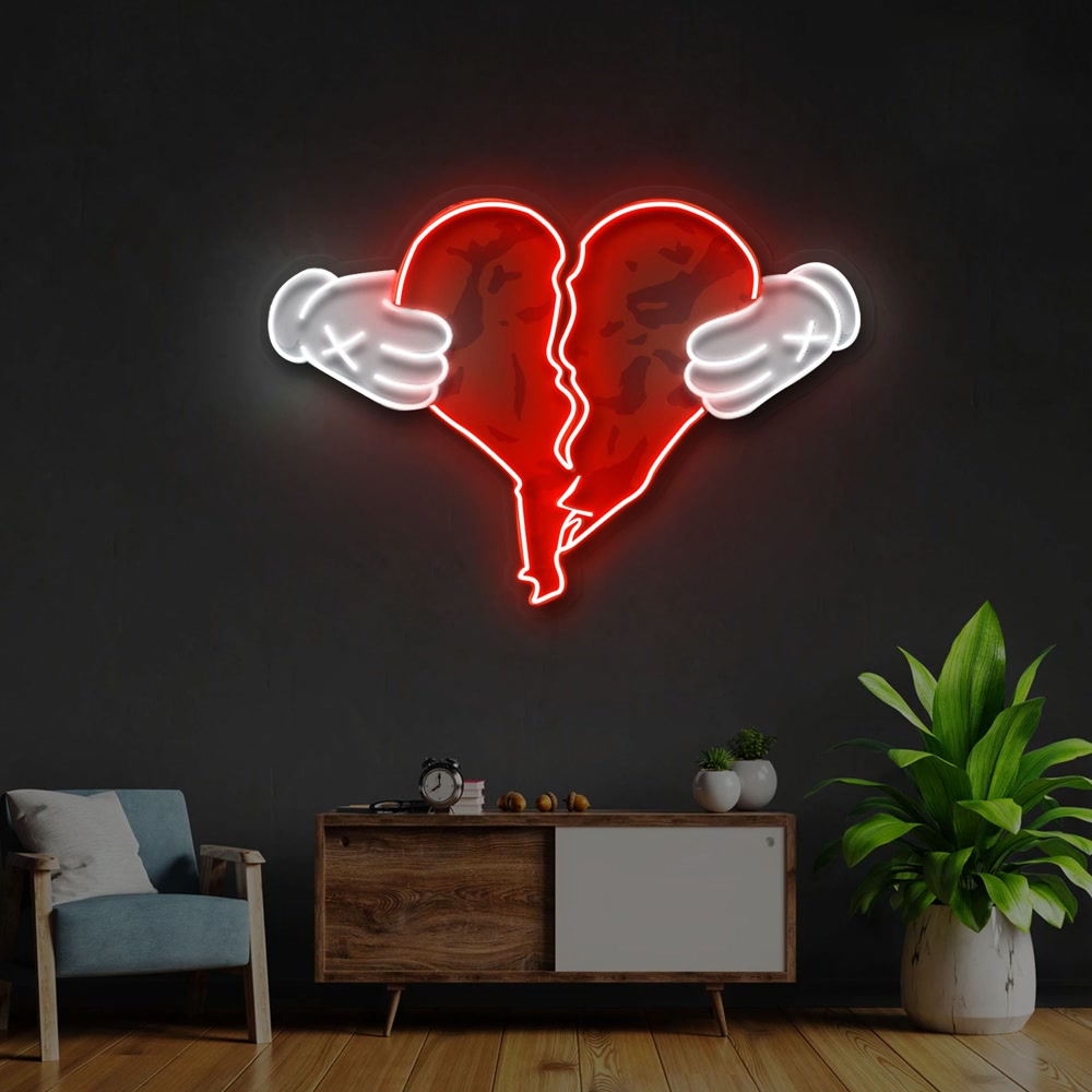 Heartbreaks Neon Sign