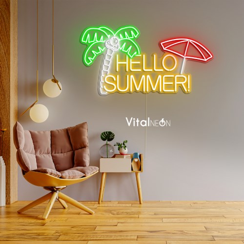 Hello Summer Neon Sign