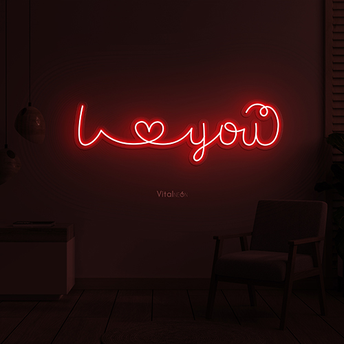 I Love You LED Neon Sign