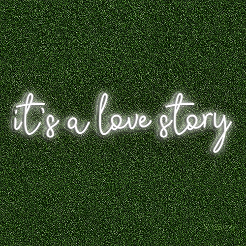 Buy It's a Love Story LED Neon Sign for US Home Decor