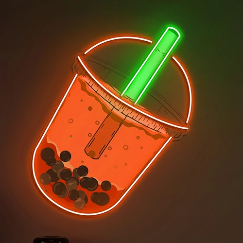 Buy Kawaii Bubble Tea Boba Neon Sign