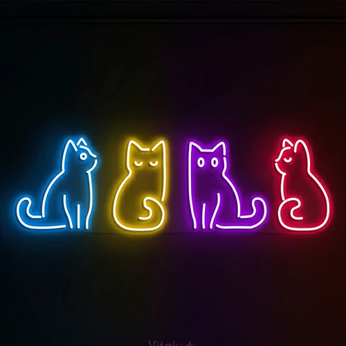 Kitty LED Neon Sign | Decor Lights for Girls & Child Bedroom