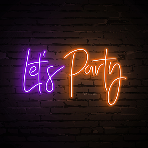 Buy Let's Party Neon Sign Buy Let's Party Neon Sign