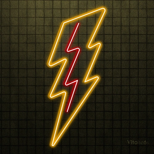 Lightning Bolt LED Neon Sign