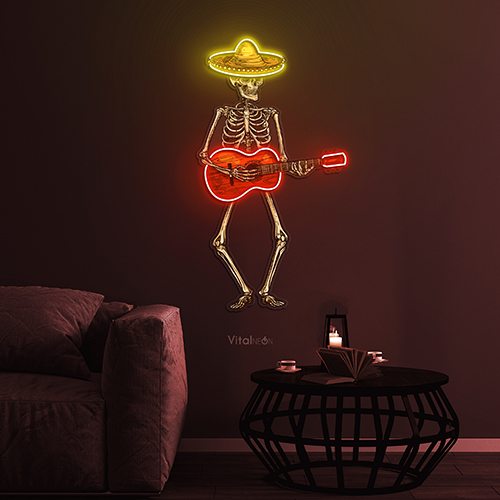 Buy Mariachi Skull Music Neon Signs Buy Mariachi Skull Music Neon Signs