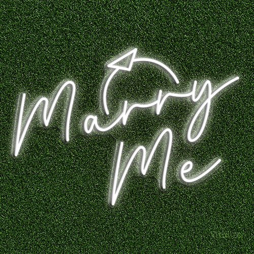 Marry Me LED Neon Sign | Proposal Wedding Decor