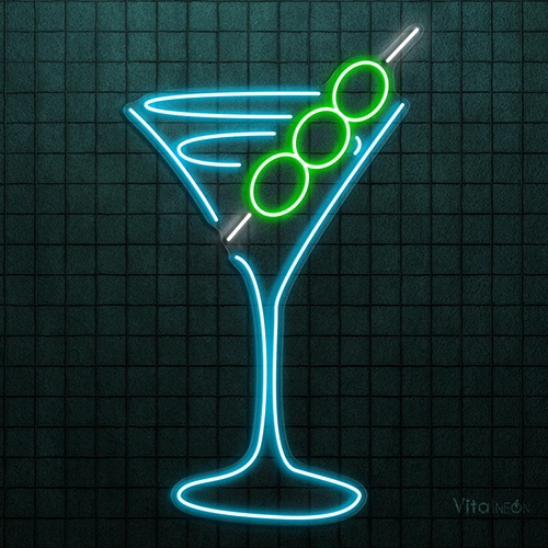 BUY Martini LED Neon Sign for Bar & Lounge Decor