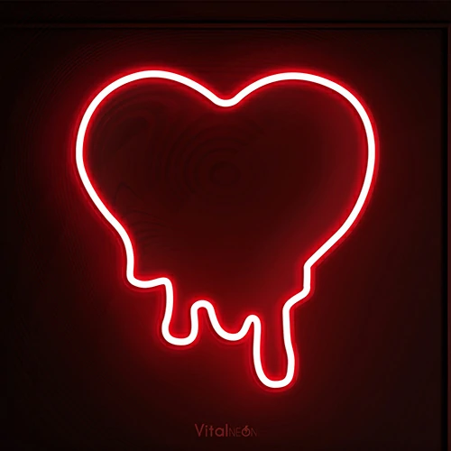 Melting Heart LED Neon Sign