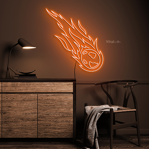 Meteoroid Neon Sign