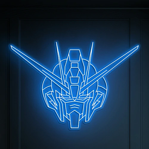 Mobile Suit Gundam Anime Neon Sign