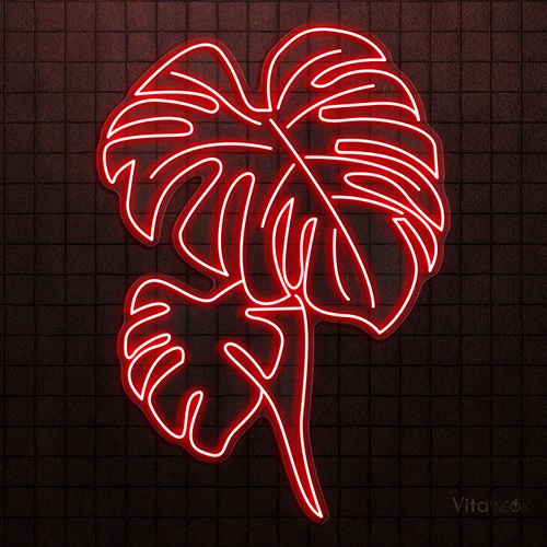 Buy Monstera Leaf Neon Sign | LED Wall Art for  Homes