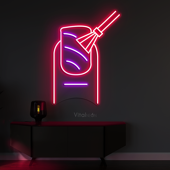Nail Polishing Neon Sign