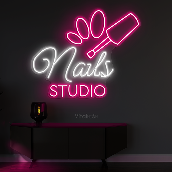 Buy Nails Studio Neon Sign