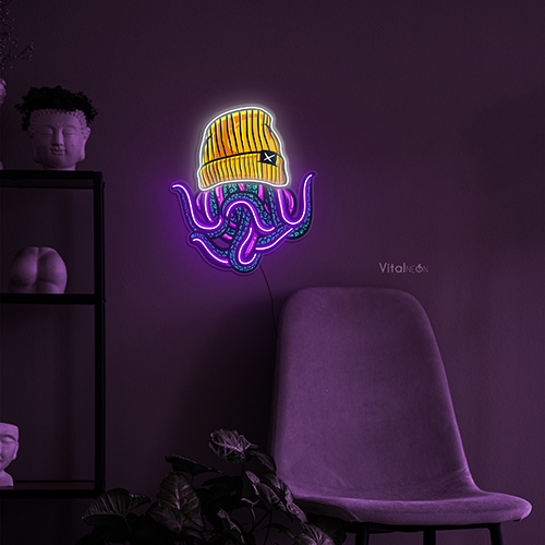 Octopus Neon Sign