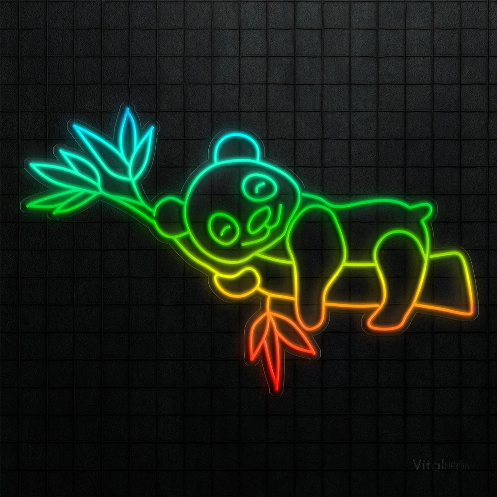 Panda RGB Neon Sign