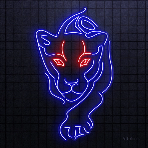 Panther Neon Sign | LED RGB Wall Art with Remote Dimmer