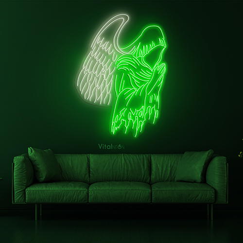 Praying Angel Neon Sign