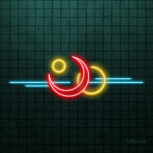 Moons Neon Sign | Enchanting LED Decor for Homes