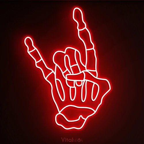 Skelli Hand Neon Sign