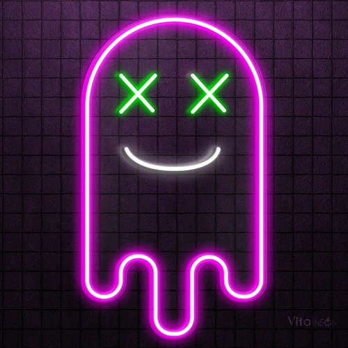 BUY Smiling Ghost LED Neon Sign for Halloween Decor 2026