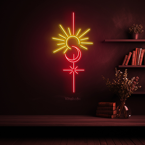 Buy Sun Moon Star Neon Sign