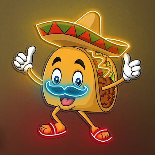 Taco Gentlemen Artistic Neon Sign