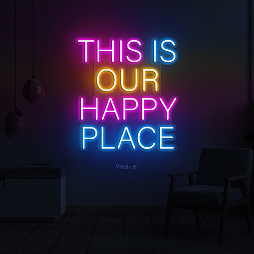 Buy This is Our Happy Place Neon Sign Buy This is Our Happy Place Neon Sign