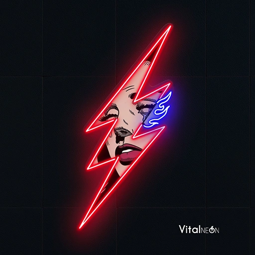 Thunder Girl LED Neon Sign | Dynamic Acrylic Wall Art