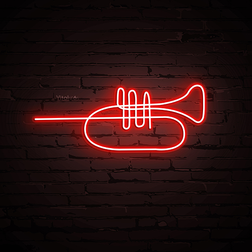 Trumpet As A Gift Neon Sign