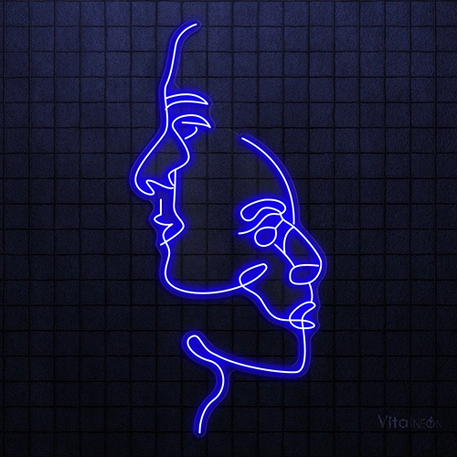 Two Face Neon Sign
