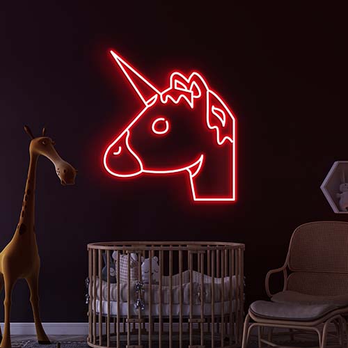 Unicorn Head Neon Sign