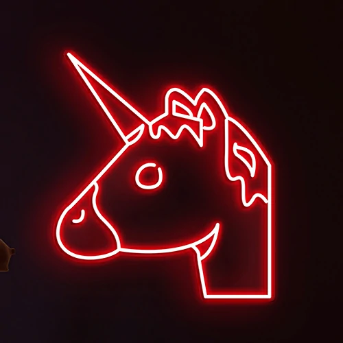 Unicorn Head Neon Sign