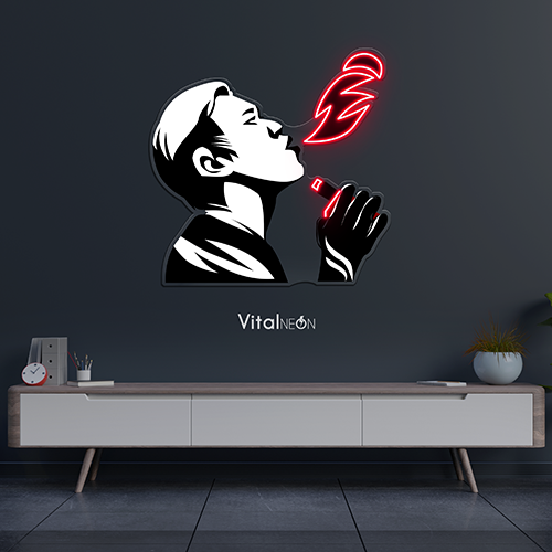 Vape Enthusiast Neon Sign