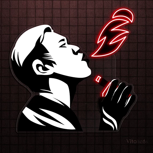 Vape Enthusiast Neon Sign