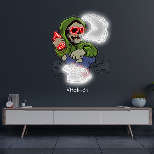 Buy Vape Skull LED Neon Sign Buy Vape Skull LED Neon Sign