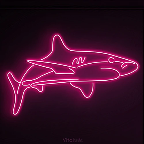 Buy While Tip Shark Neon Sign