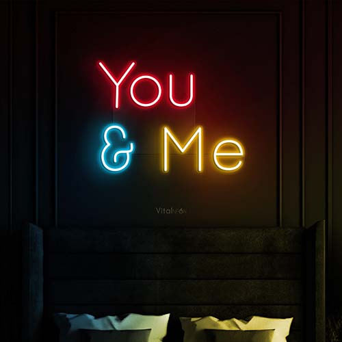 You & Me Neon Sign